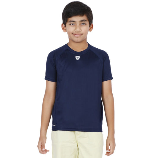 ARMR Junior Navy SPORT CREW NECK TEE