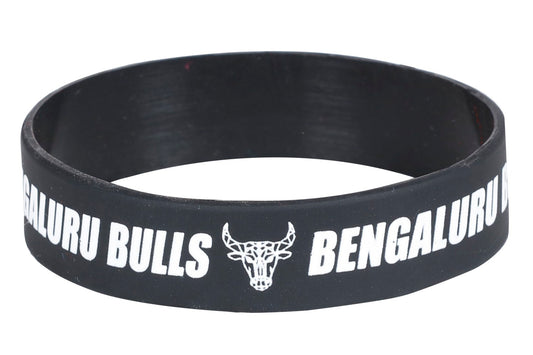 BENGALURU BULLS BRANDED BLACK SILICON BAND