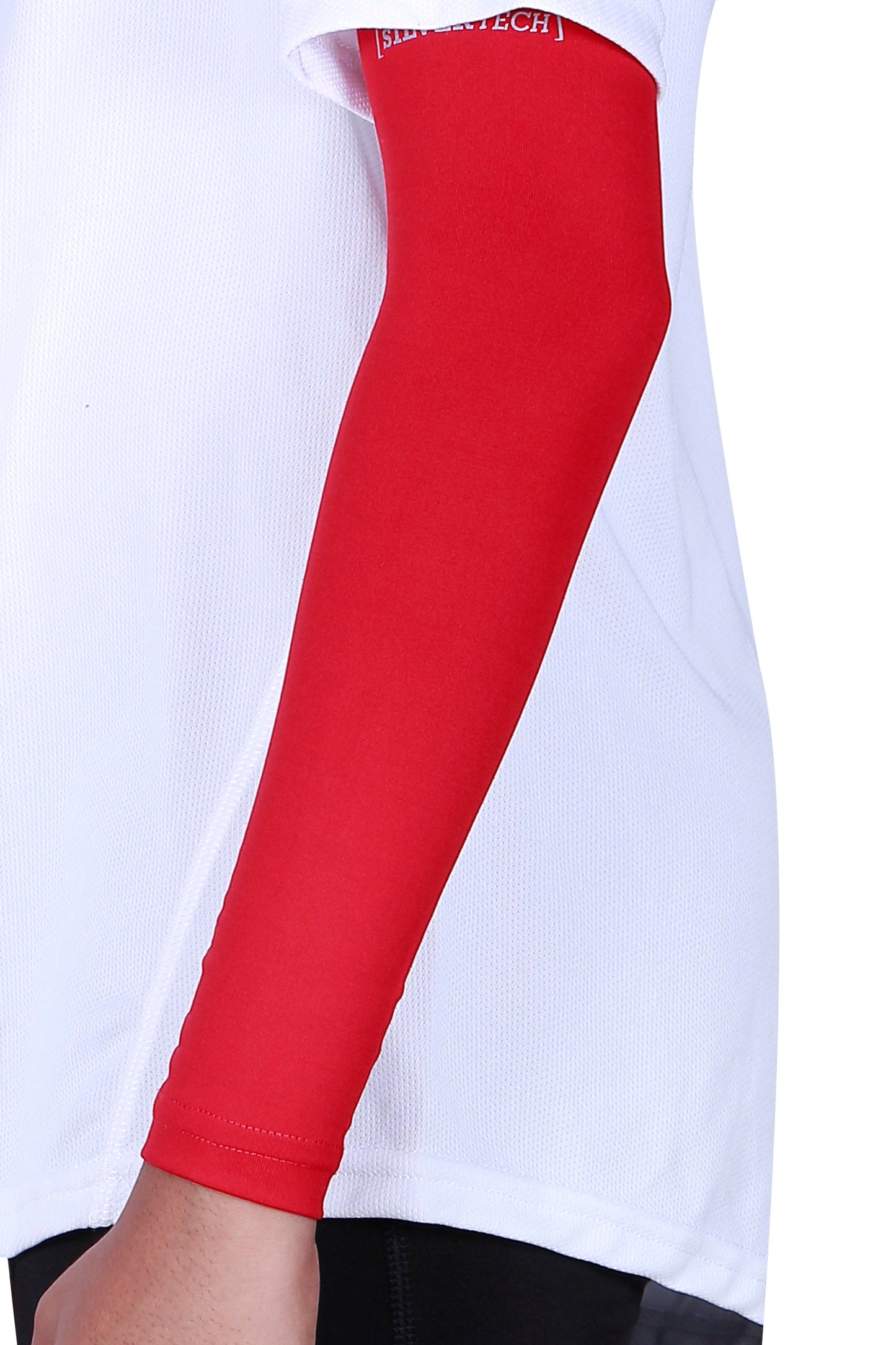 ARMR Junior Unisex Pair of 2 RED SKYN Arm Sleeves