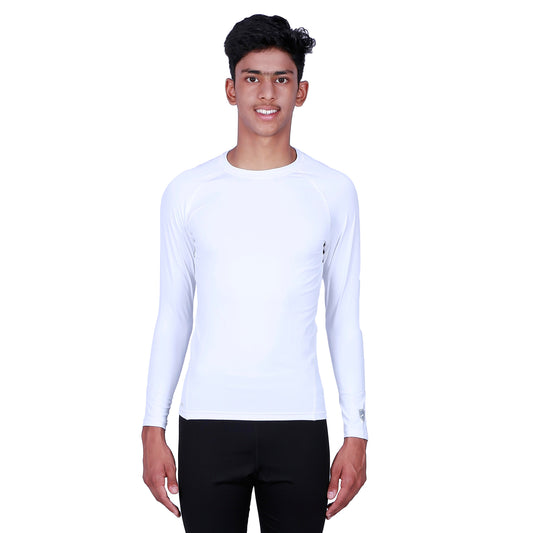 ARMR Junior Unisex WHITE SKYN Full-Sleeve T-shirt