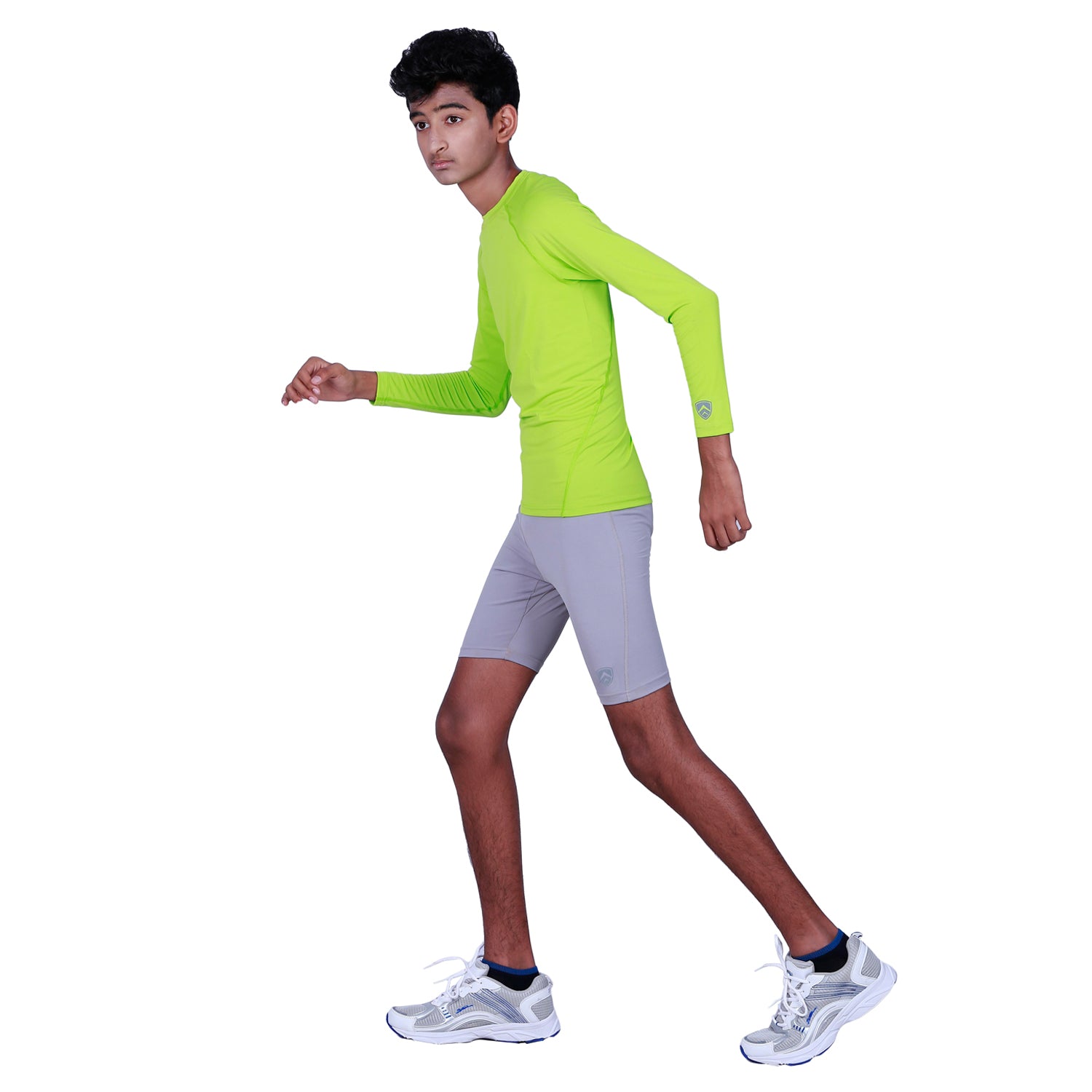 ARMR Junior Unisex NEON GREEN SKYN Full-Sleeve T-shirt