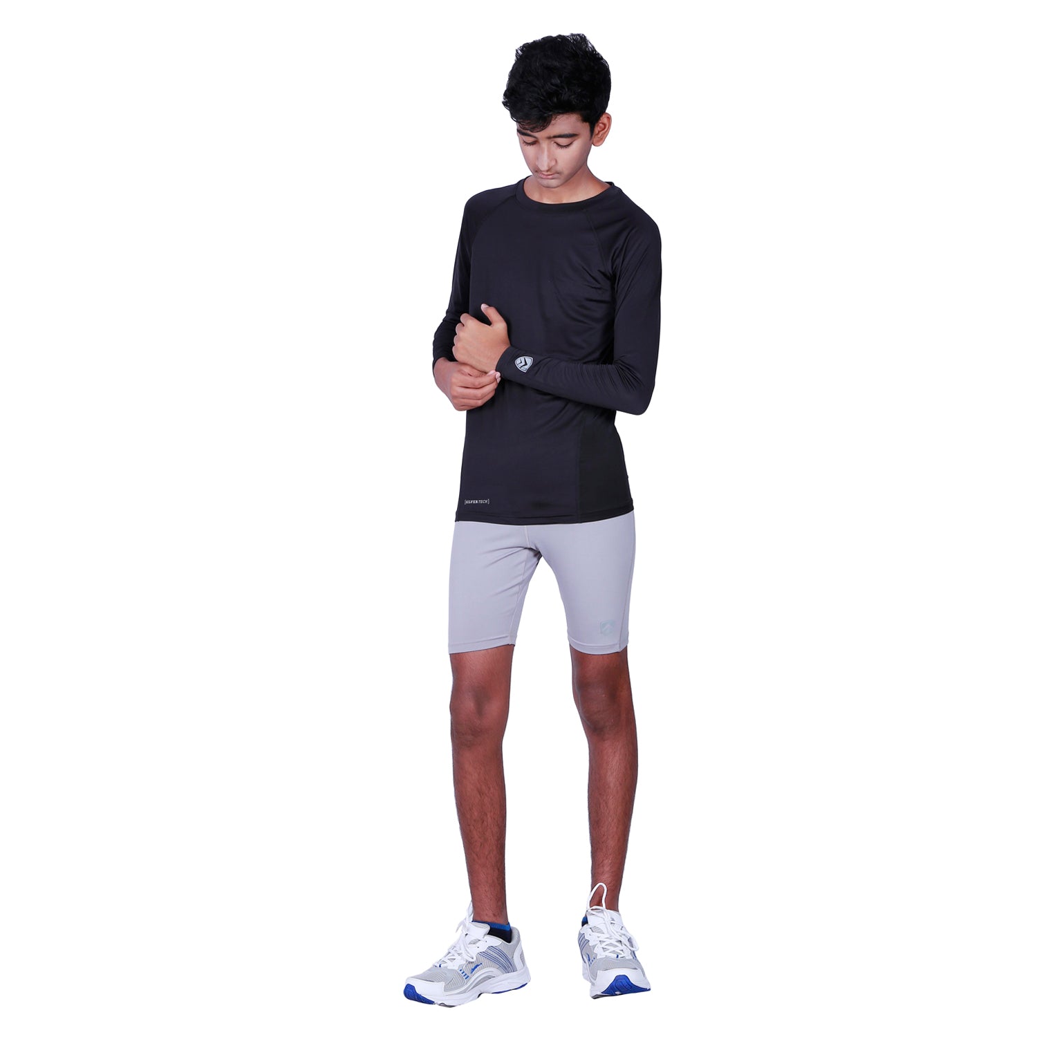 ARMR Junior Unisex BLACK SKYN Full-Sleeve T-shirt