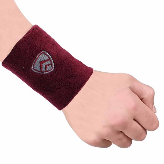 ARMR Unisex Pair of MAROON SPORT SWEATBAND Large 4”