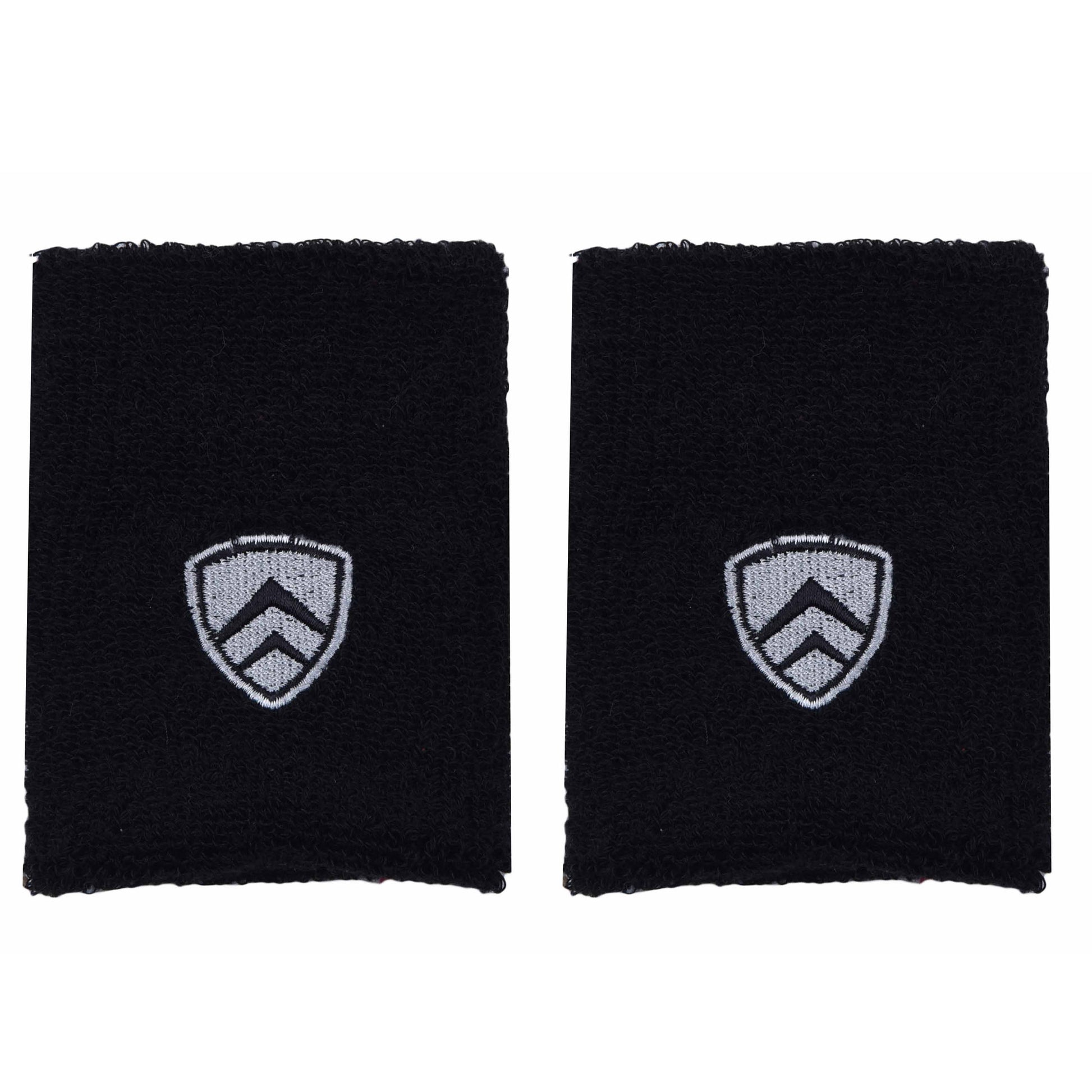 ARMR Unisex Pair of BLACK SPORT SWEATBAND Large 4”