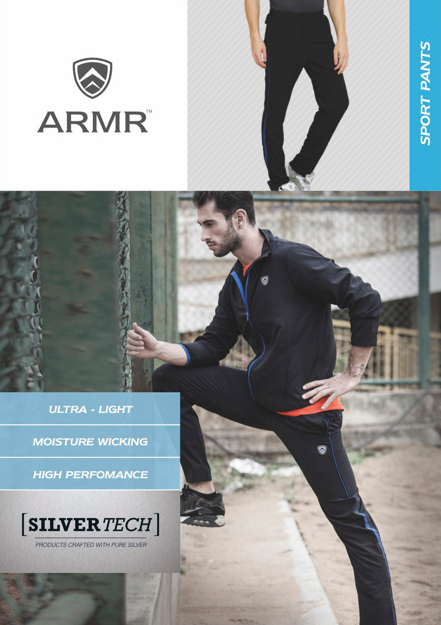 ARMR Mens Graphite/Neon Green SPORT TRAINING PANTS